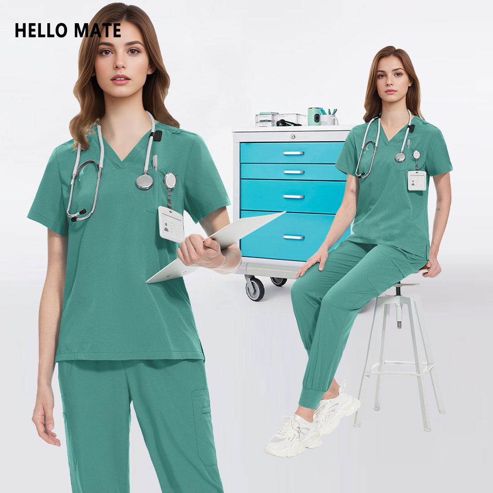 Medical Lab Hospital - Multilcolors 女性スクラブセット医療手術制服病院ラボ作業服美容作業服ナースアクセサリー歯科スーツ
