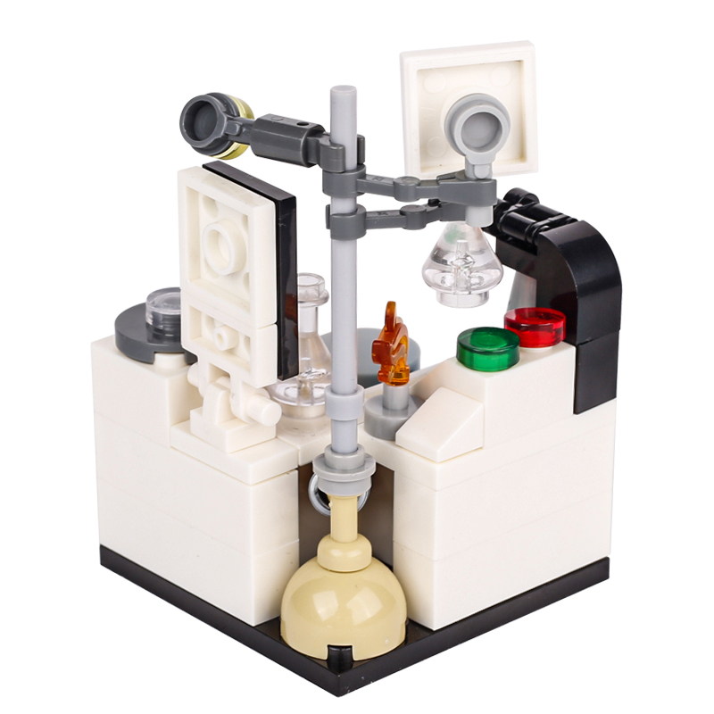 Moc-Cityラボラボビルディングブロックキット、フック、 - Medical Lab Microscope のレビューと価格