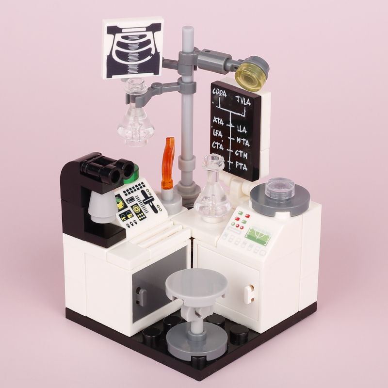 Moc-Cityラボラボビルディングブロックキット、フック、 - Medical Lab Microscope のレビューと価格