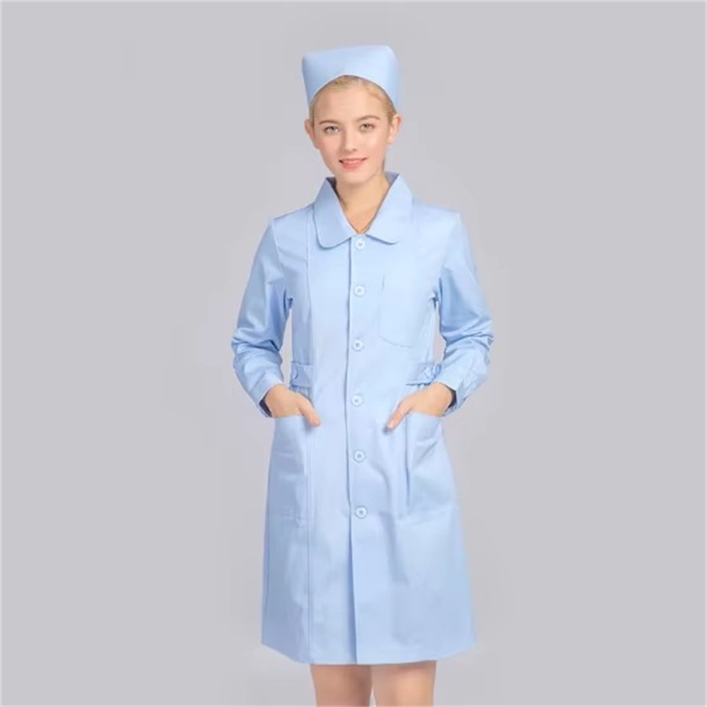 新しい純粋な綿通気性白制服コート研究室作業服美容院制服歯科ケ - Medical Lab Uniform のレビューと価格
