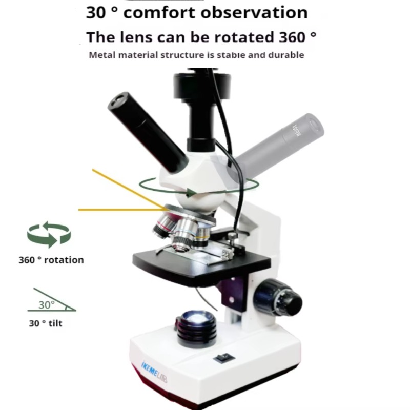HDスクリーンデジタル顕微鏡双眼生物顕微鏡400倍セル生物学 - Medical Lab Microscope のレビューと価格