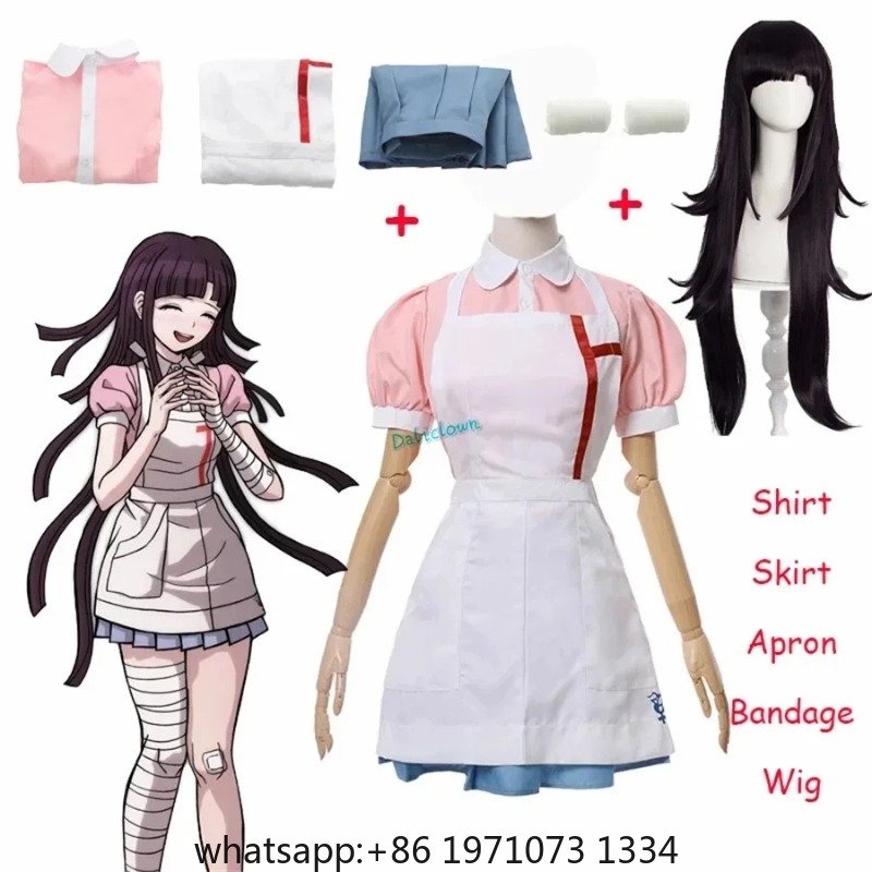 ダンガンロンパ つみきみかん コスプレ衣装 ウィッグ付き ア - Medical Lab Uniform のレビューと価格
