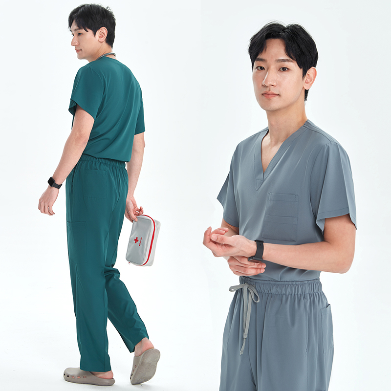 速乾性ユニセックススクラブユニフォームセット医療病院歯科クリ - Medical Lab Uniform のレビューと価格